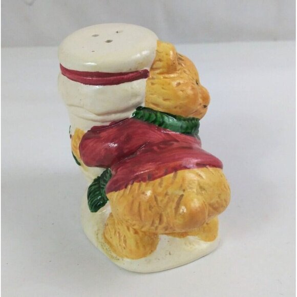 Vintage Seasons Collection Teddy Bears Christmas 3.5" Salt & Pepper Shakers - Picture 5 of 13